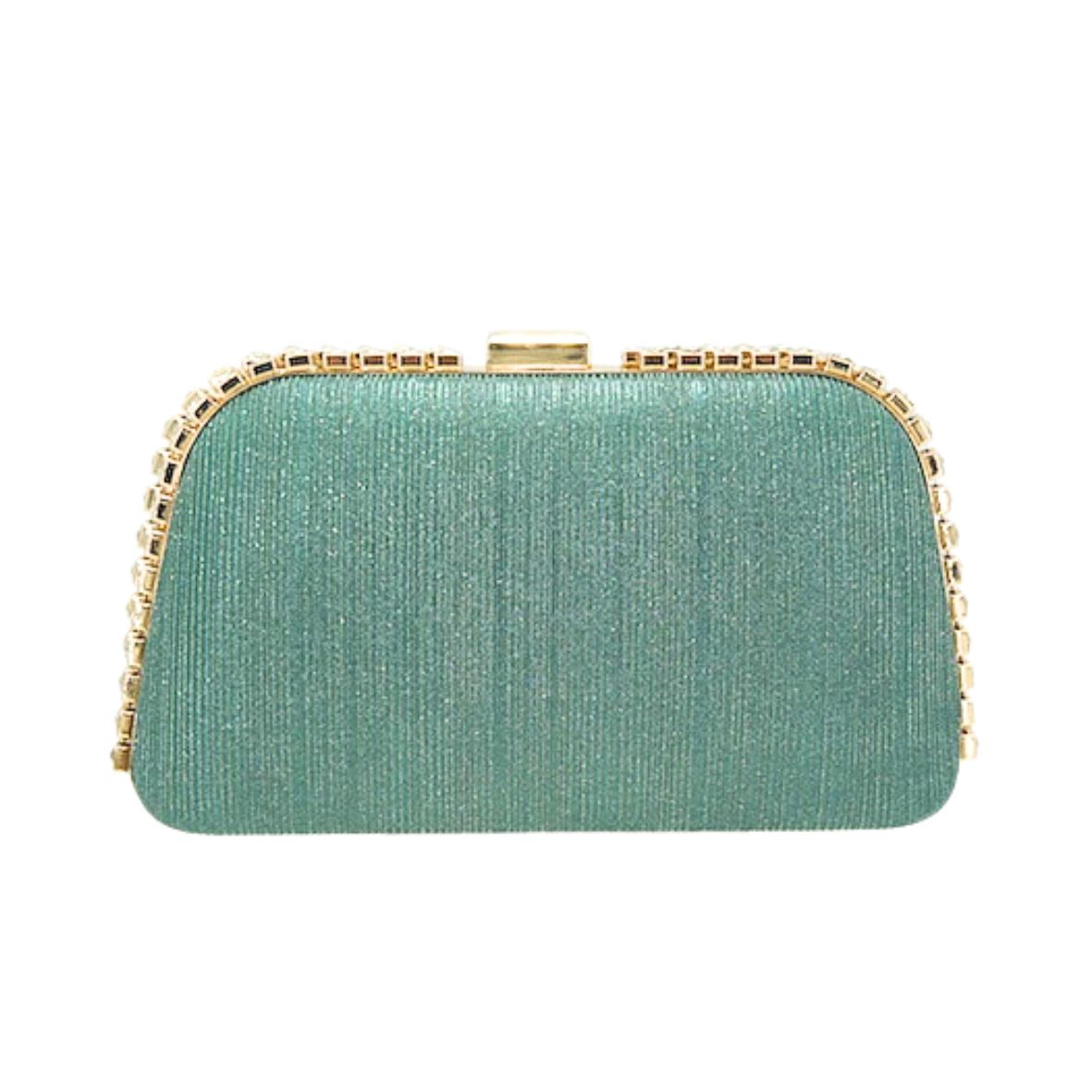 HSY-796 GN Embossed Fashion Clutch Bag
