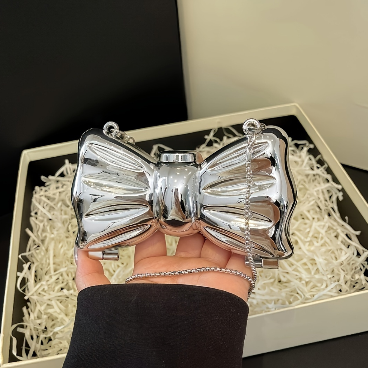LAM4 SL Acrylic Glossy Bowtie Mini Bag