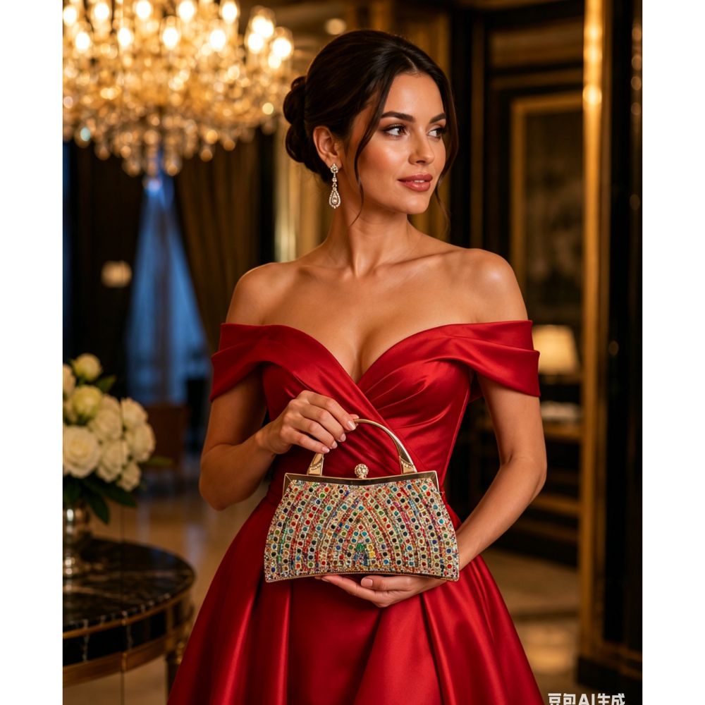 CO32021 MIX Rhinestone Evening Clutch E