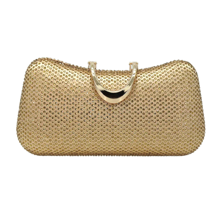 LA2277 GD Rhinestones Evening Clutch