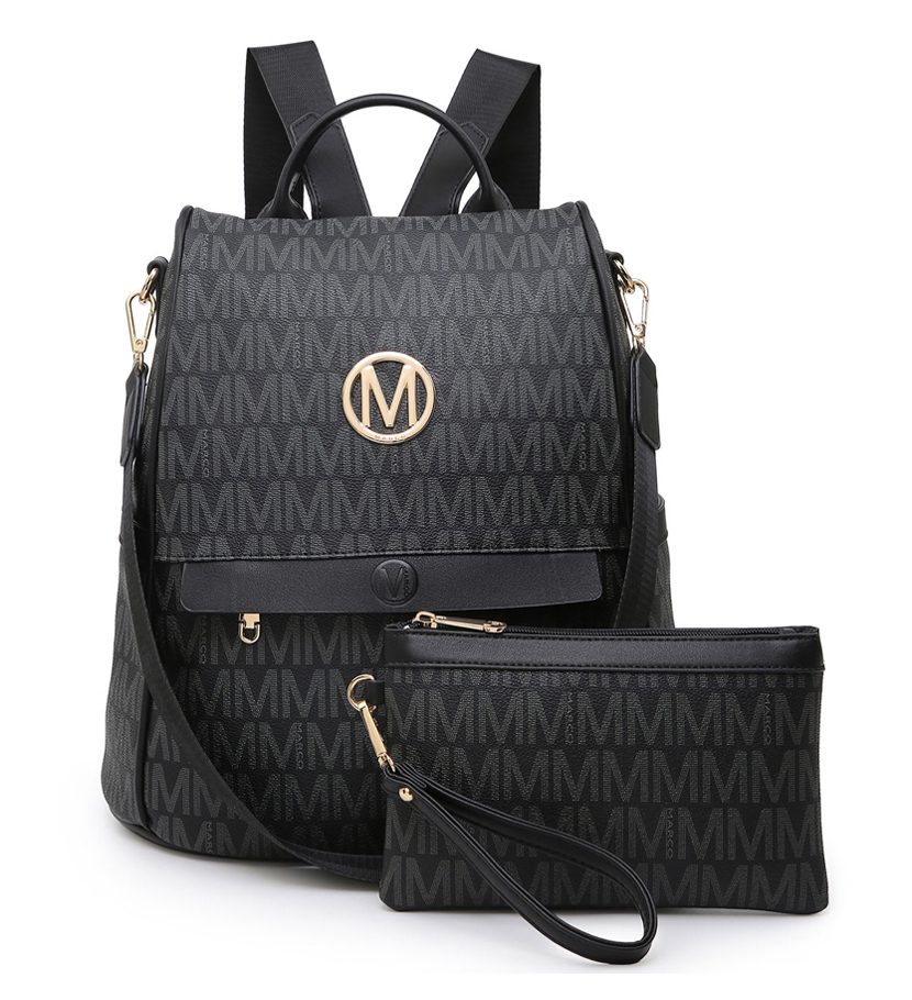 XL-M-8986 BK Fashion Backpack 2 N 1