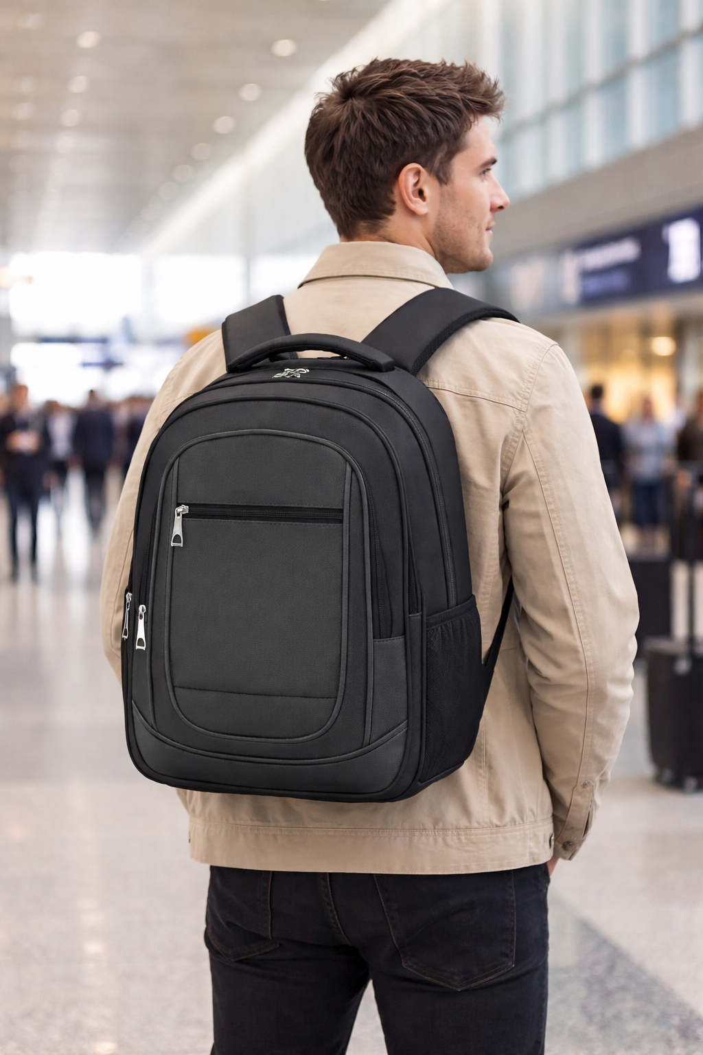 LA001 GY School Backpack