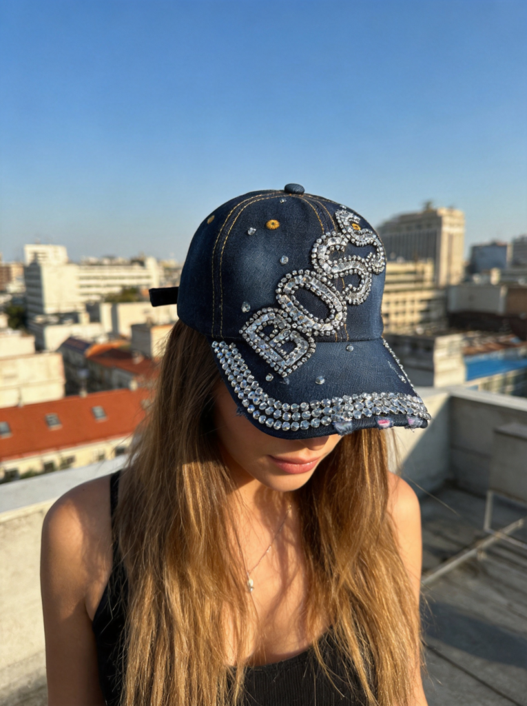 BH-7410 ASST “BOSS” Fashion Bling Baseball Cap(3PCS)