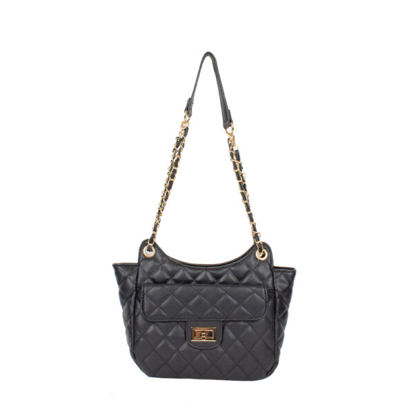 5094 BK Fashion Quilted Pattern Handbag