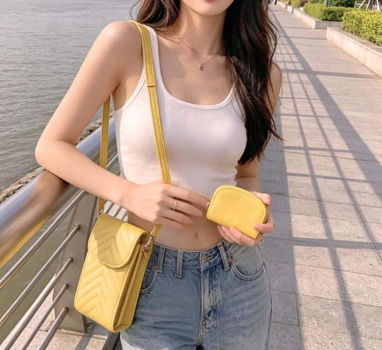 107 YL Fashion Cellphone Crossbody Wallet Set (2 N 1)