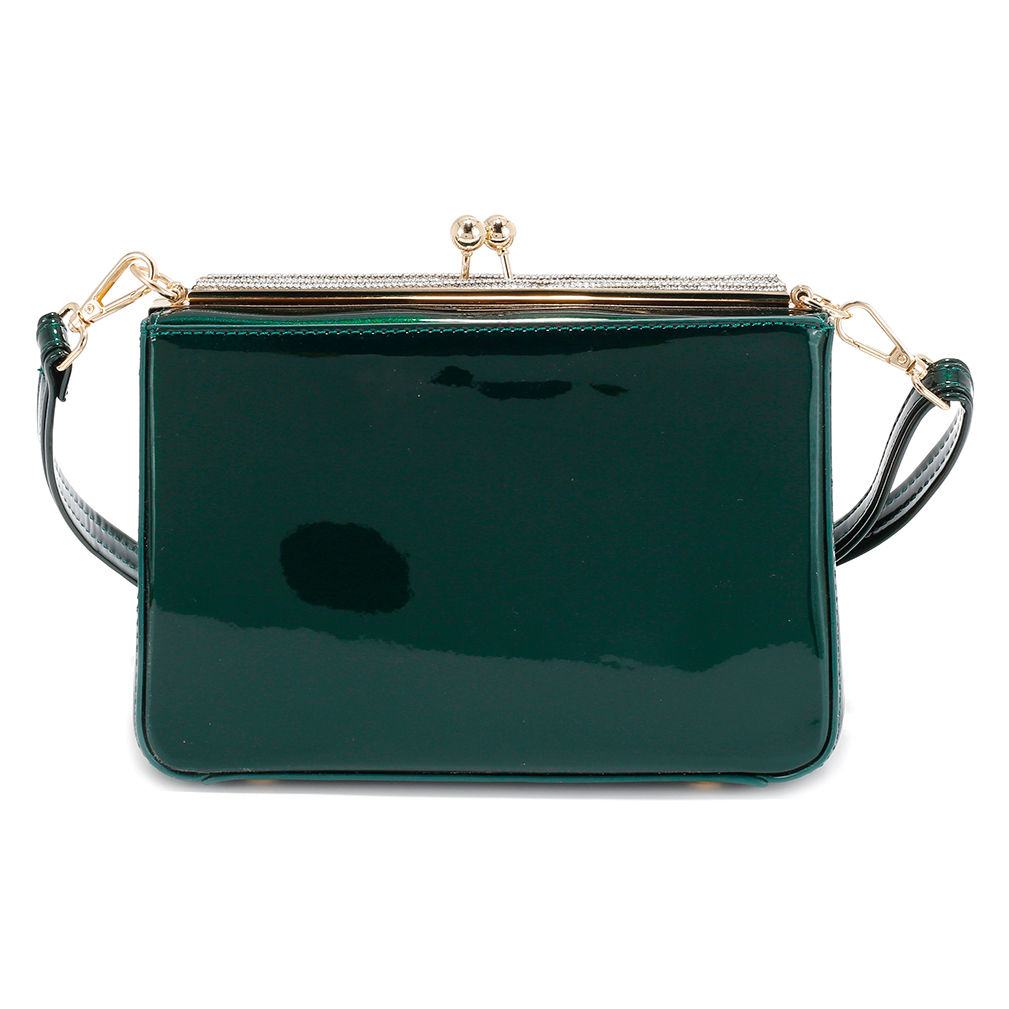 M1146 OL Patent Leather Crossbody Bag
