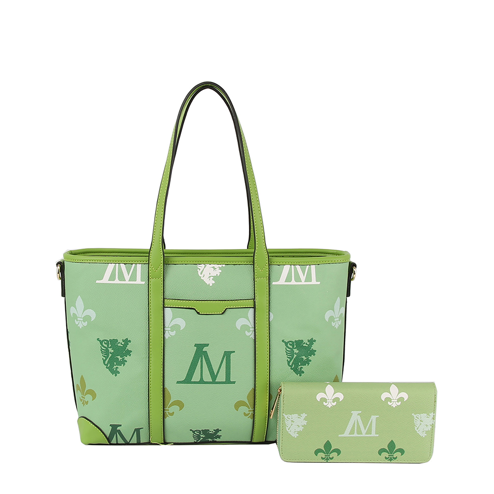 LMP004-1W GN LM Monogram 2-in-1 Shopper Set