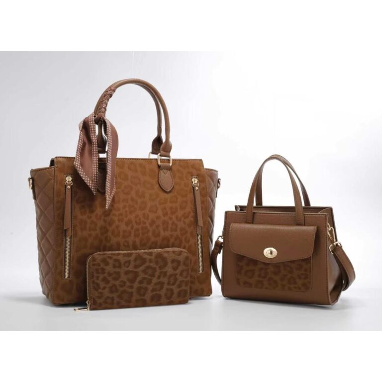 L1896 BR Leopard Print Fashion Handbag(3 N 1)