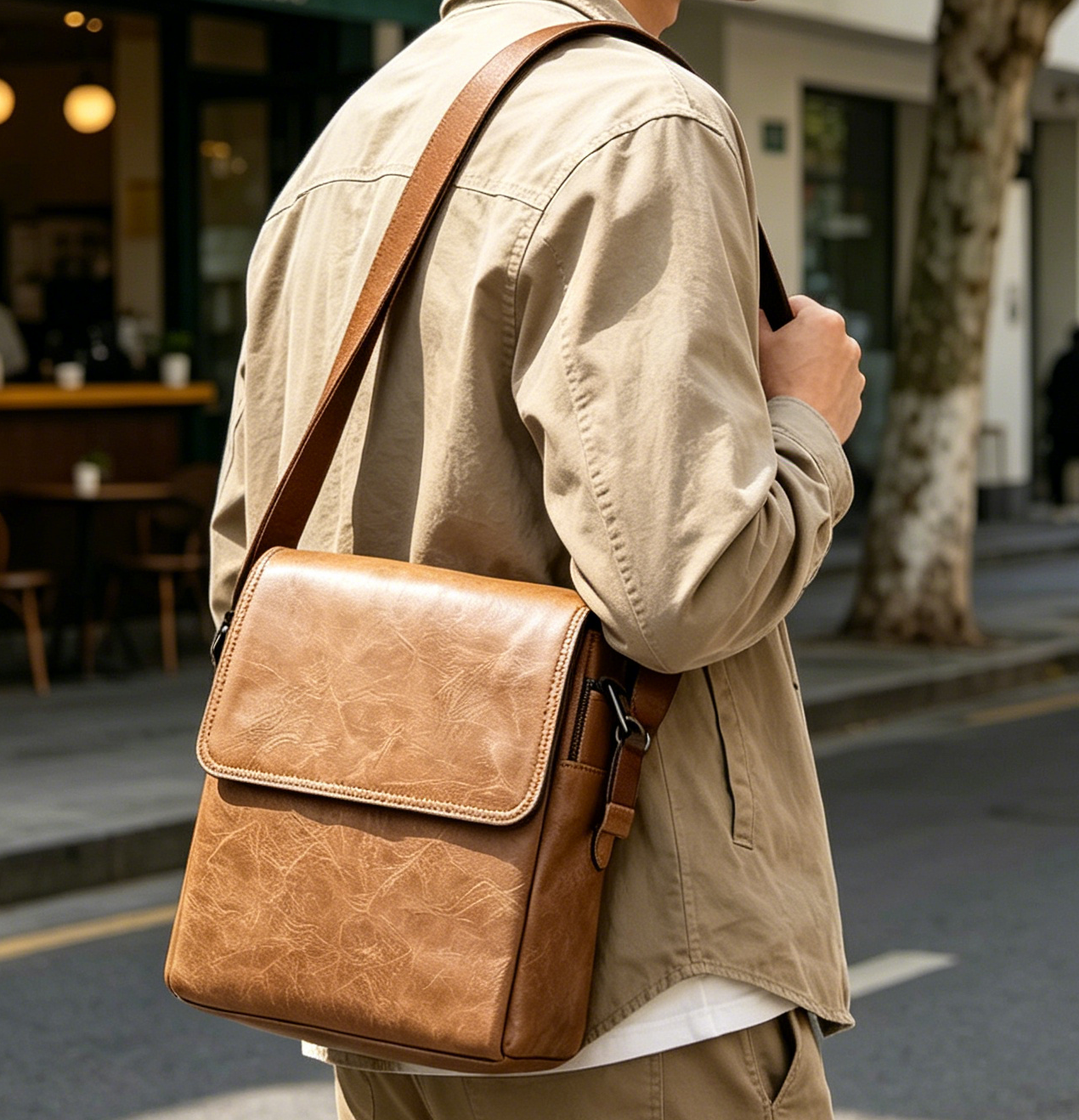 1698-KH Men Crossbody Bag