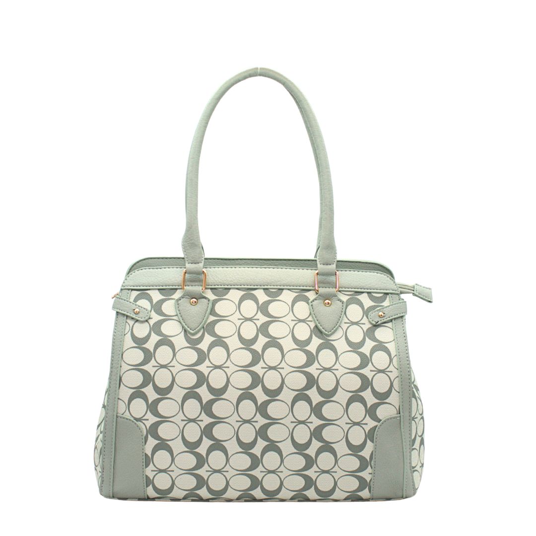5118-B GN Fashion Oval Monogram Handbag