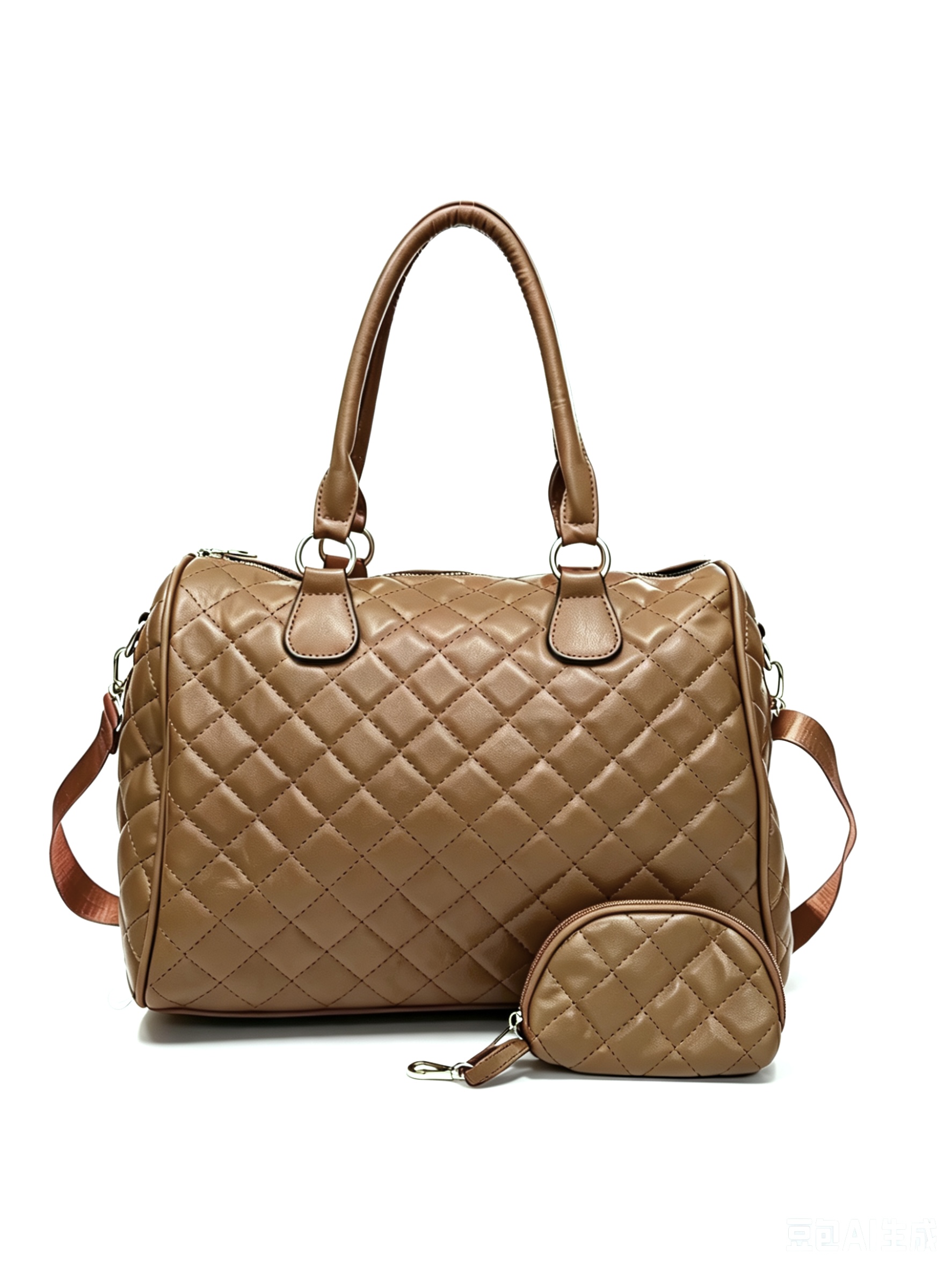 2058 KH Quilted Fashion Handbag(2 N 1)