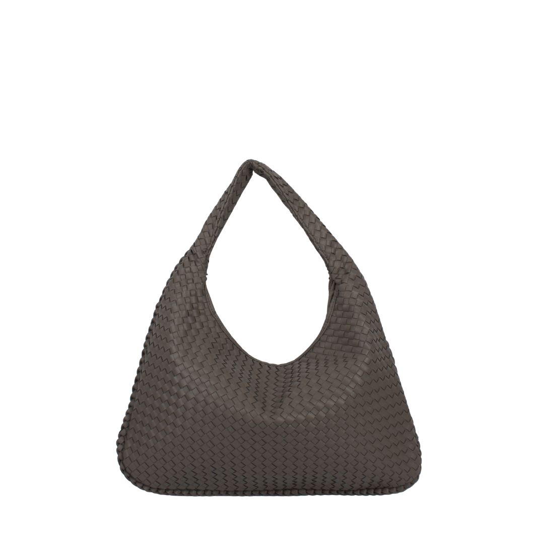 T3305 GY Fashion Woven Hobo
