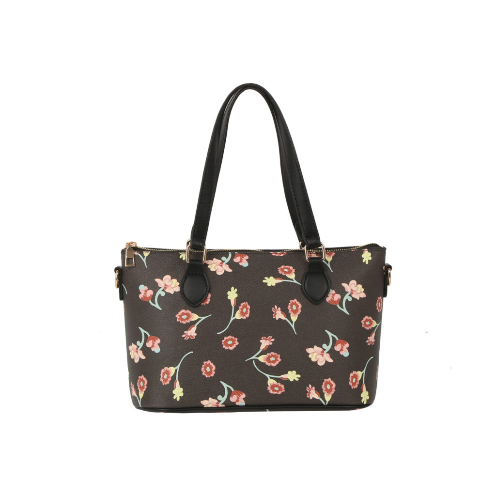 EWCR003 BK Cherry Blossom Flower Printed Small Tote Bag