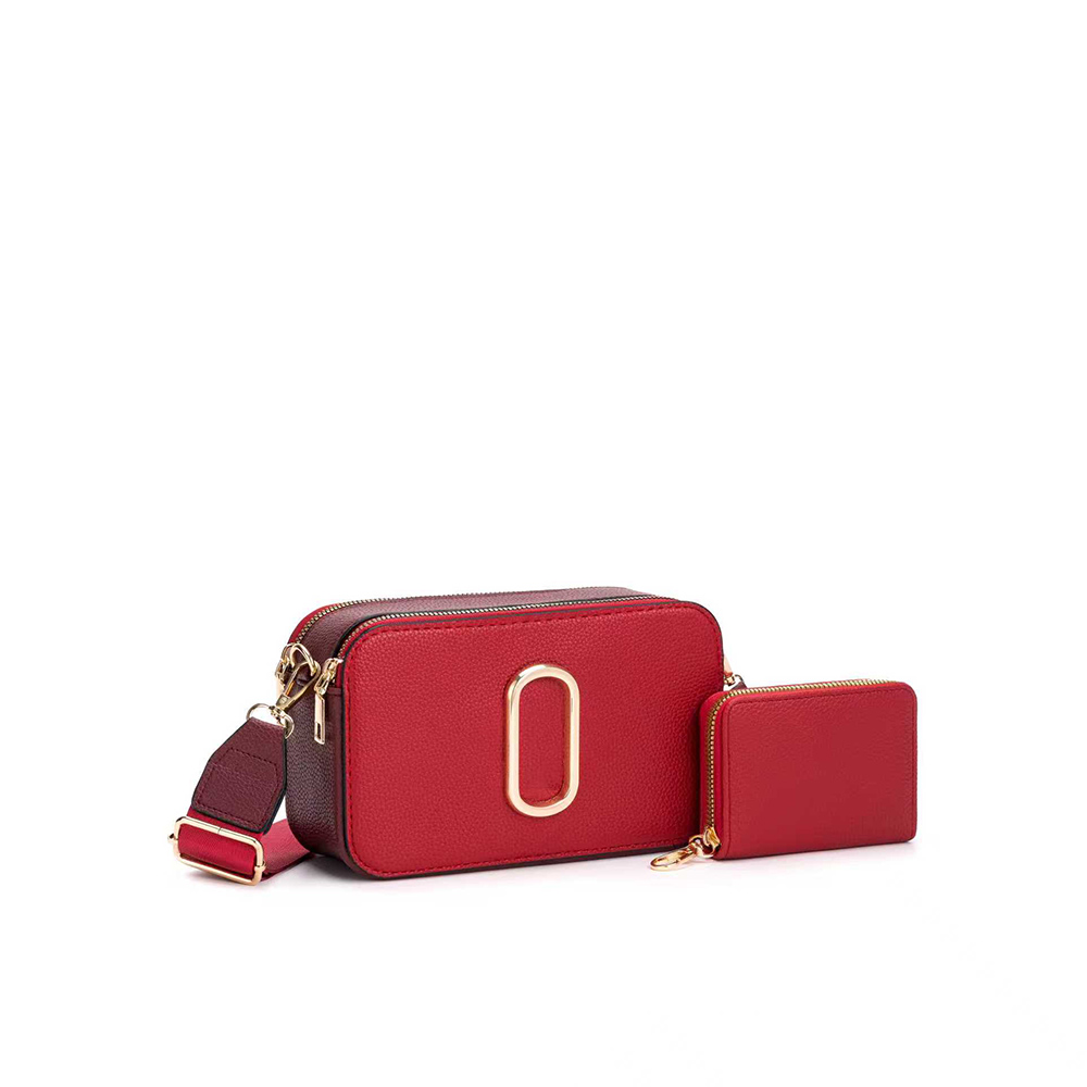 614-RD Small Square Crossbody (2 N 1)