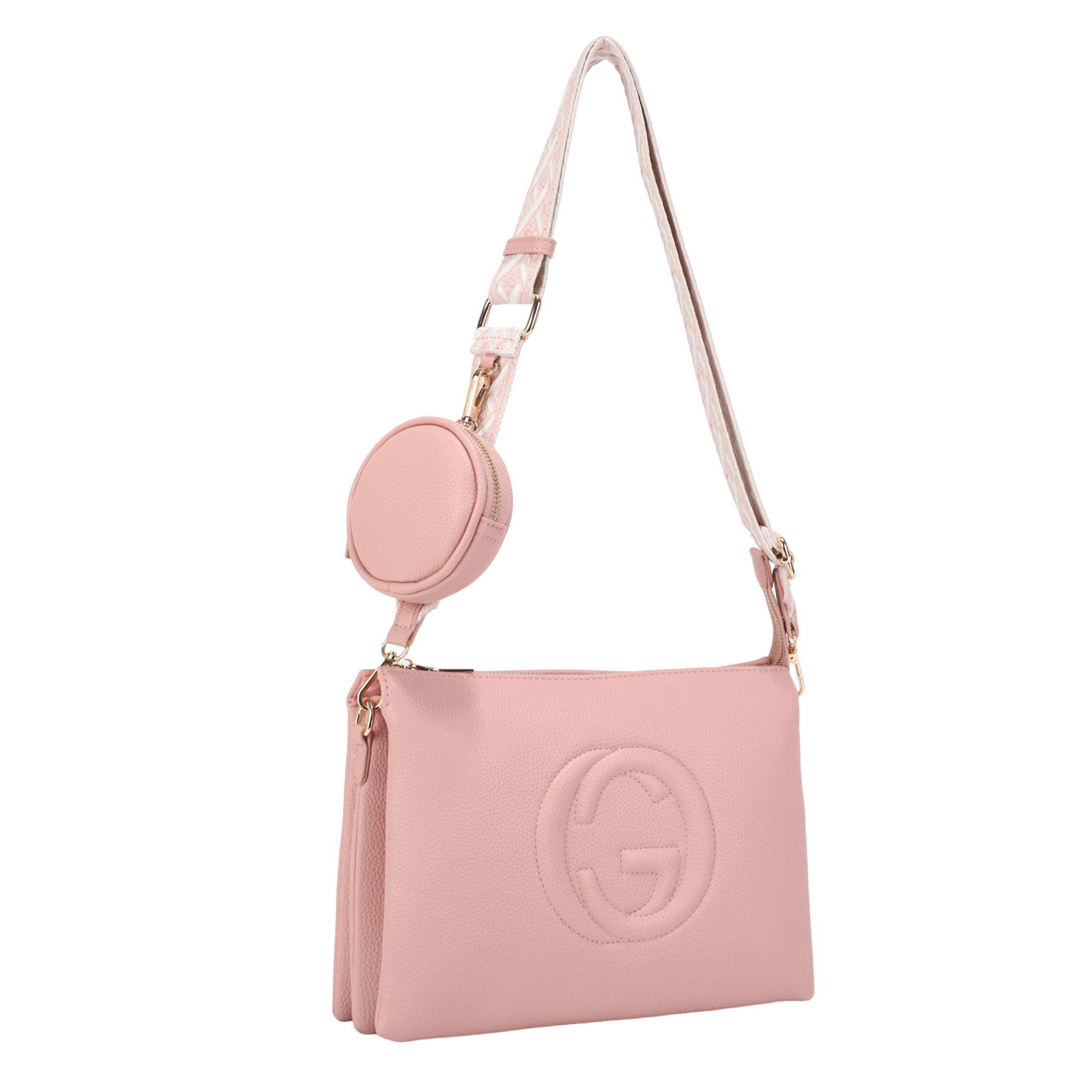 MS-20683-PK Fashion Crossbody Bag (2 N 1)