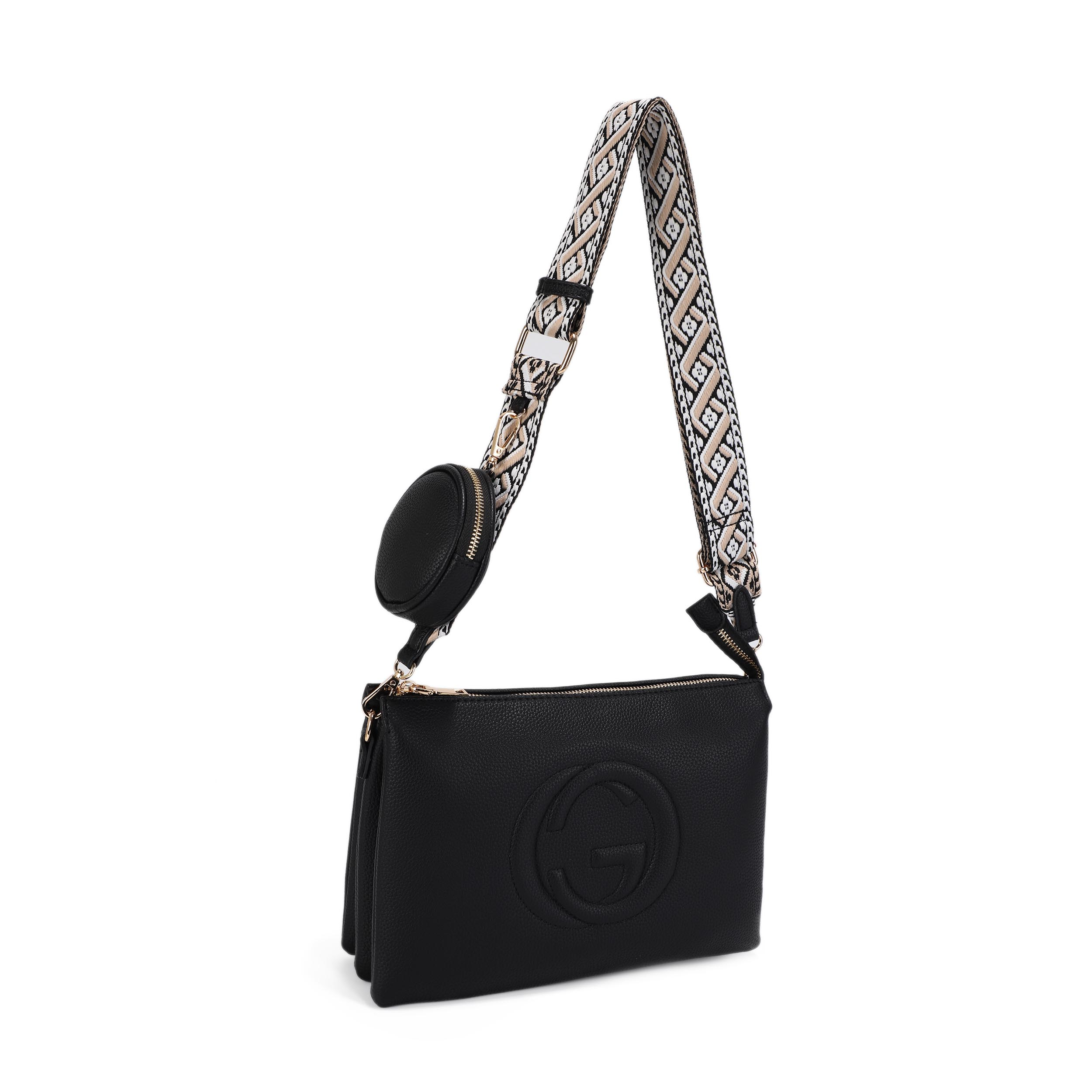 MS-20683-BK Fashion Crossbody Bag (2 N 1)