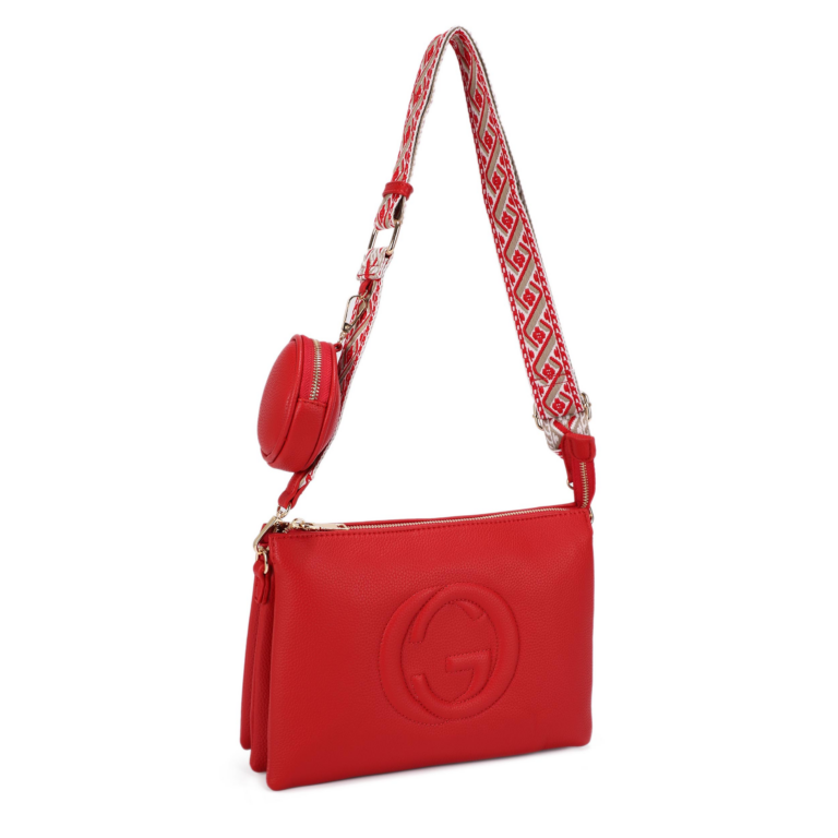 MS-20683-RD Fashion Crossbody Bag (2 N 1)