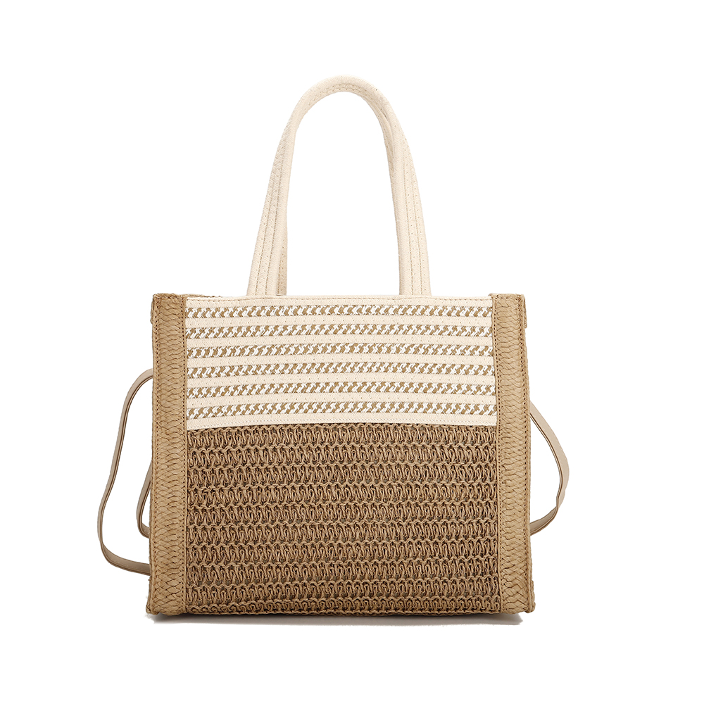 T3281 BG Straw Handbag