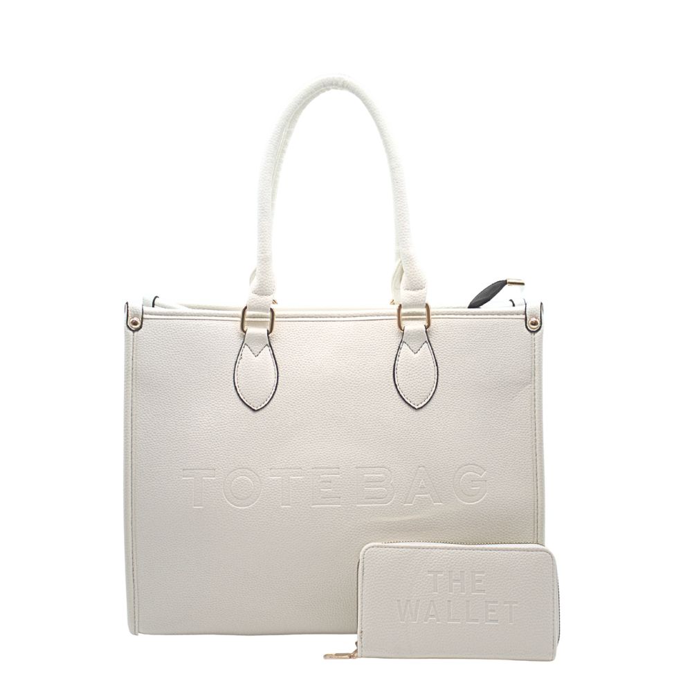 N2111A WT Fashion TOTE BAG Set(2 N 1)