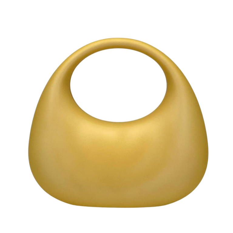 LA9115 GD Moon Shape Matte Clutch Bag