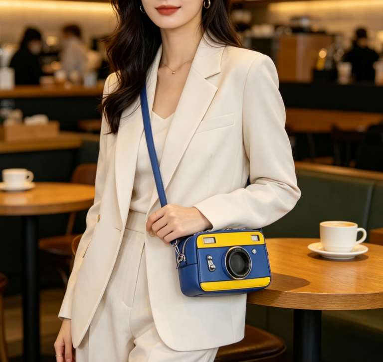 EWB093 BL Camera Crossbody Bag