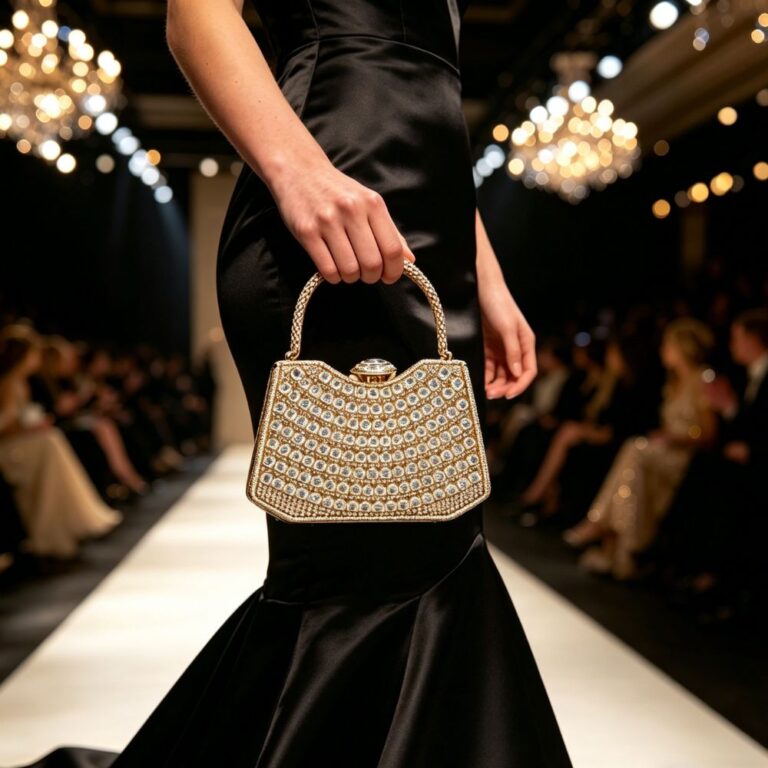 LA535-1 GD Rhinestone Evening Purse